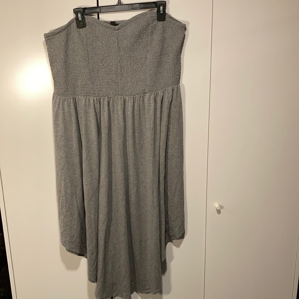 Torrid Strapless Dress - Gray
